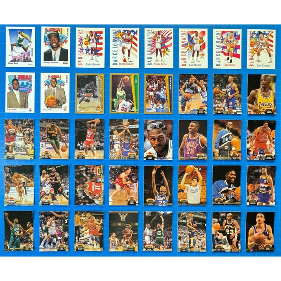 Misc Lot of 40 Basketball Cards - Stadium Club, Fleer, Topps, Skybox, Barcelona - Picture 1 of 3